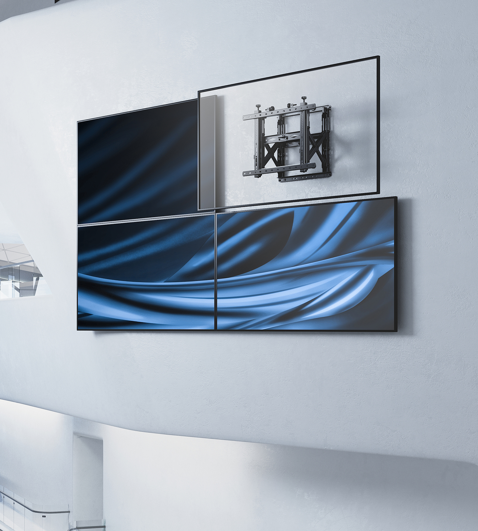 Introductie van onze nieuwe video wall steun