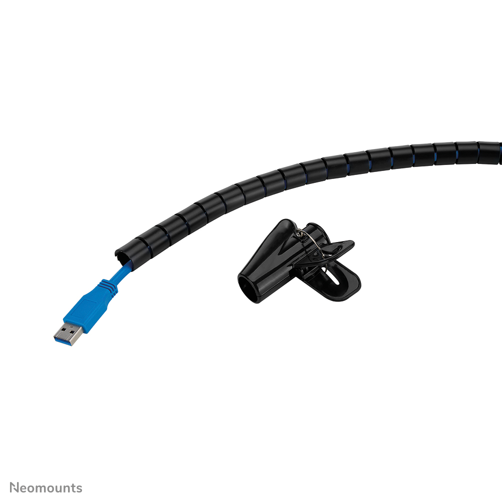 Neomounts ADS06-140BL Kabelspiraal - voor 1-3 kabels - 15 mm - universeel - zwart
