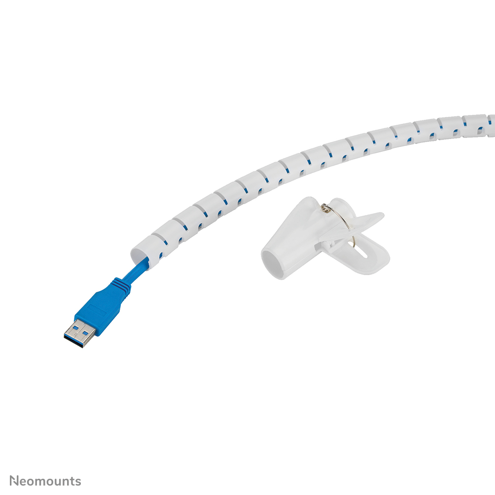 Neomounts ADS06-140WH Kabelspiraal - voor 1-3 kabels - 15 mm - universeel - wit