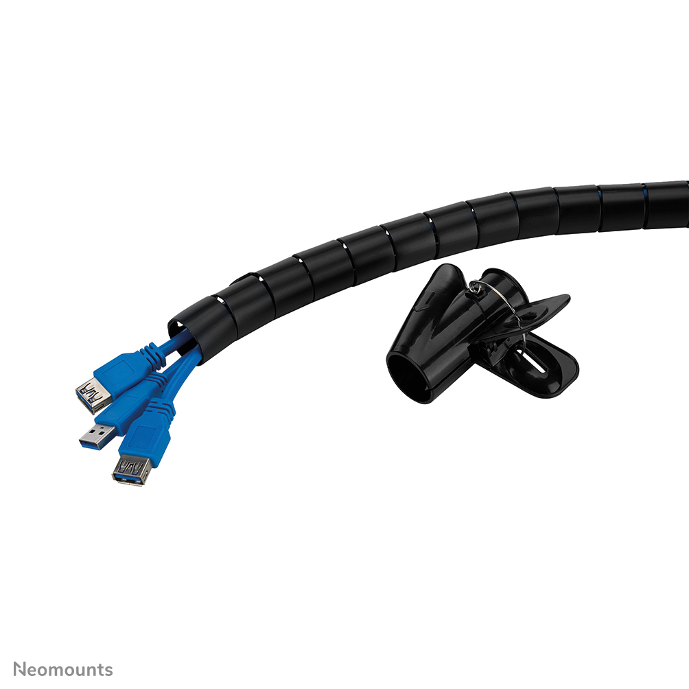 Neomounts ADS06-142BL Kabelspiraal - voor 1-5 kabels - 25 mm - universeel - zwart