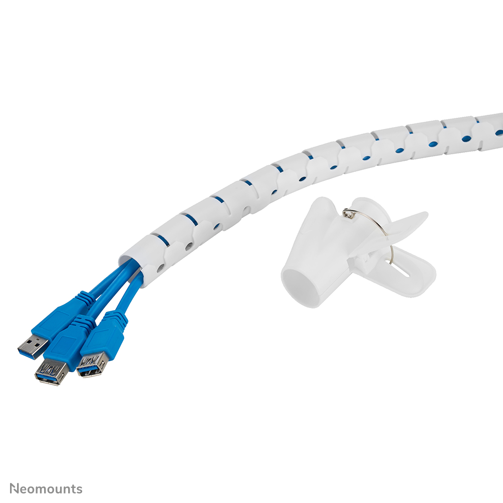 Neomounts ADS06-142WH Kabelspiraal - voor 1-5 kabels - 25 mm - universeel - wit