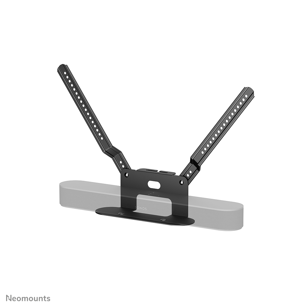 Neomounts AV35-726BL1 TV-beugel voor Sonos Beam - eenvoudige installatie - voor montage aan tv - zwart