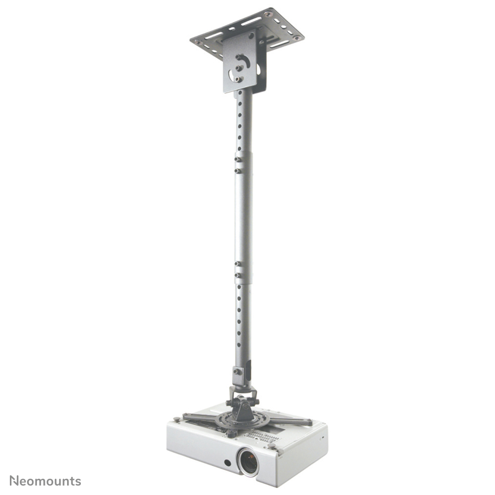 Neomounts by Newstar BEAMER-C100SILVER is een universele plafondsteun voor beamers en projectoren.