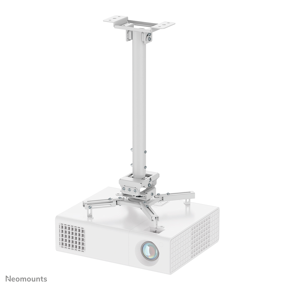 Neomounts CL25-540WH1 Beamer plafondbeugel - max 35 kg - h 60,5-90,5 cm - Easy Install-model - full motion - wit