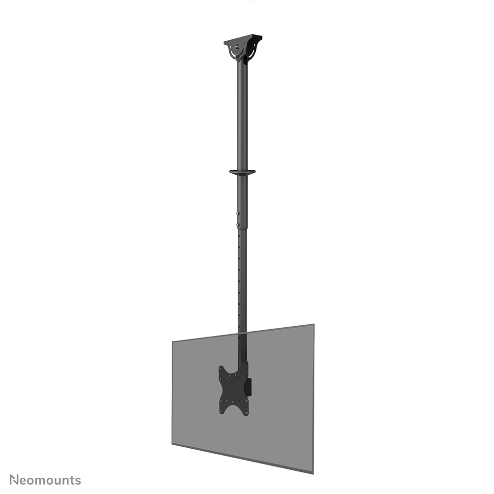 Neomounts CL35-340BL12 Monitor/TV-beugel plafond 1 scherm - 23-42" - max 50 kg - VESA 100x100-200x200 - h 106-156 cm - zwart