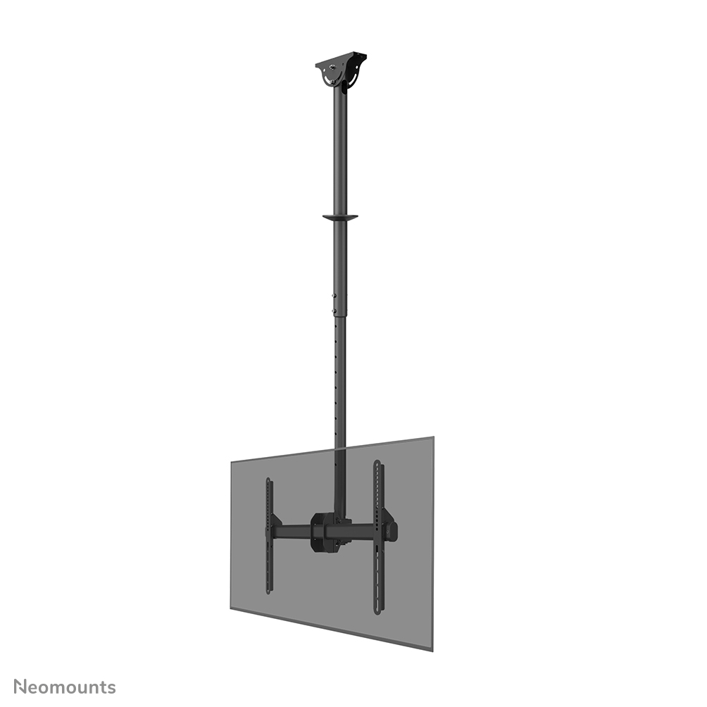 Neomounts CL35-440BL16L Monitor/TV-beugel plafond 1 scherm - 37-70" - max 50 kg - VESA 200x200-600x400 - h 106-156 cm - zwart