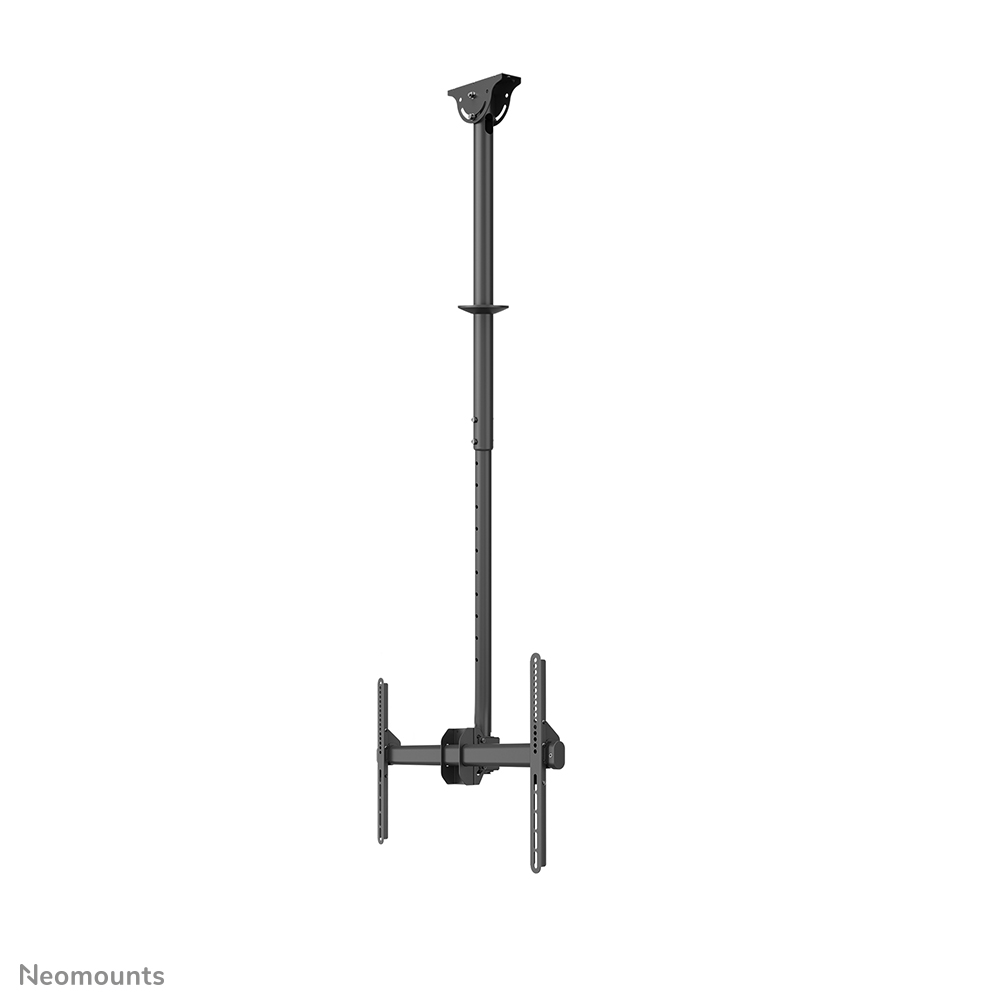 Neomounts CL35-440BL16L Monitor/TV-beugel plafond 1 scherm - 37-70" - max 50 kg - VESA 200x200-600x400 - h 106-156 cm - zwart
