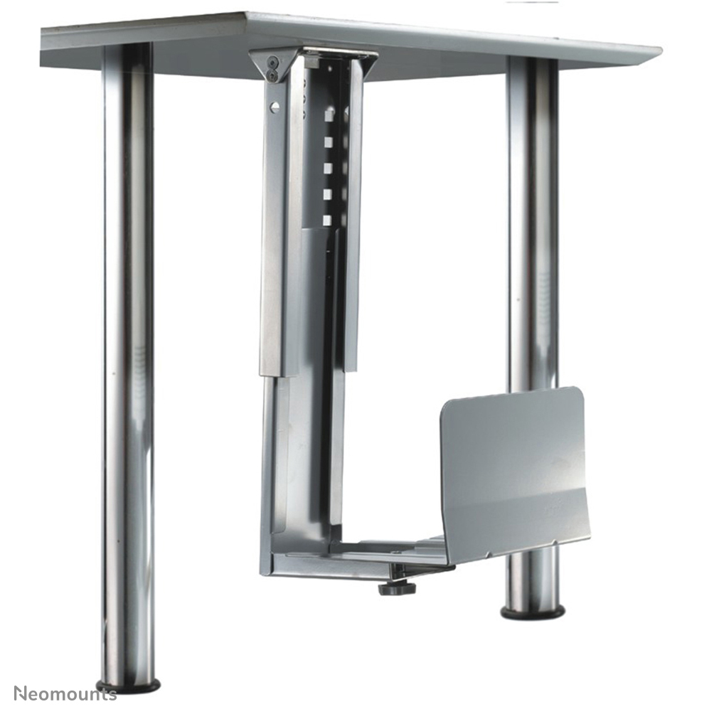 Neomounts by Newstar CPU-D200SILVER is een steun waarmee u een PC aan de onderkant van een bureau bevestigt.