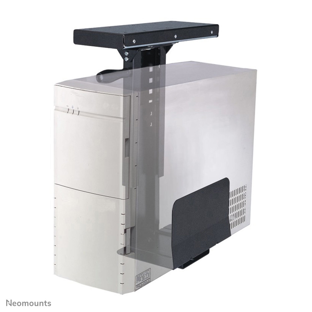 Neomounts by Newstar CPU-D250BLACK is een steun waarmee u een PC aan de onderkant van een bureau bevestigt.