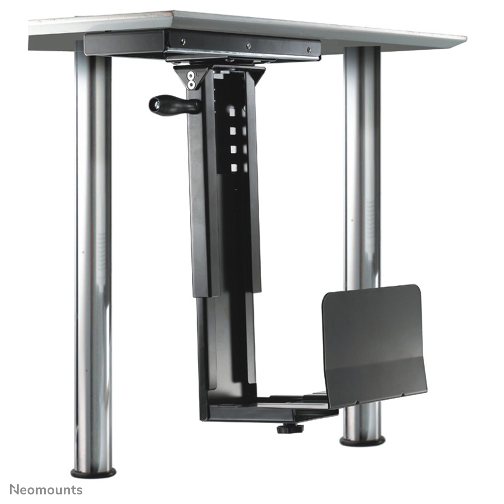 Neomounts by Newstar CPU-D250BLACK is een steun waarmee u een PC aan de onderkant van een bureau bevestigt.