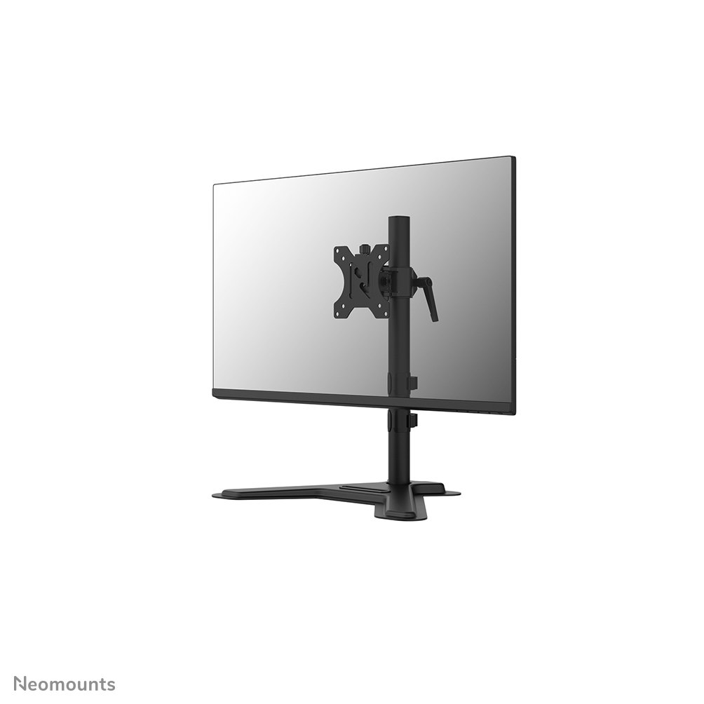 Neomounts DS45-600BL1 Monitorstandaard voor één scherm - 10-32" - 0-9 kg | 19,8 lbs - 90° kantelbaar - 360° draaibaar - VESA 75x75 - Zwart