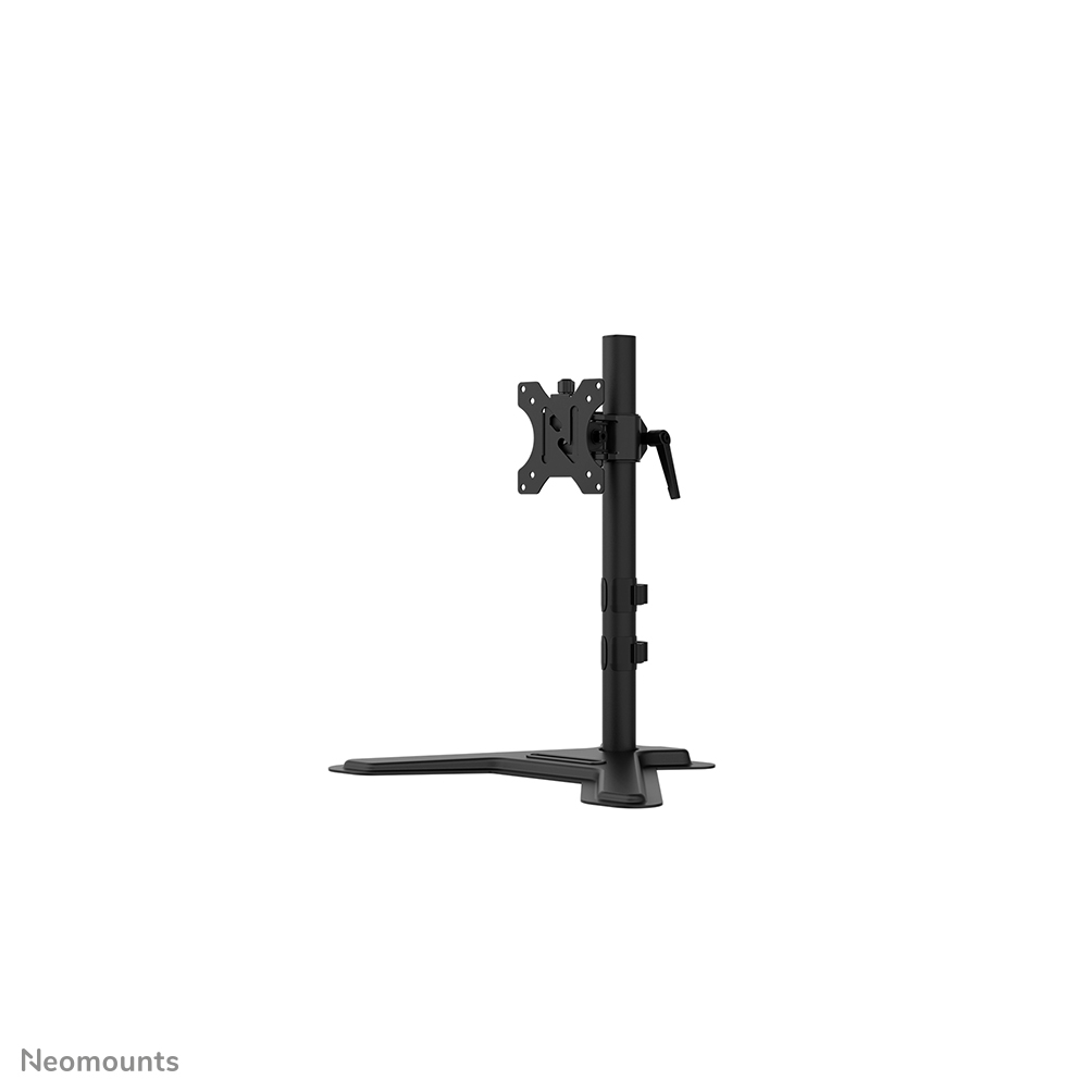 Neomounts DS45-600BL1 Monitorstandaard voor één scherm - 10-32" - 0-9 kg | 19,8 lbs - 90° kantelbaar - 360° draaibaar - VESA 75x75 - Zwart