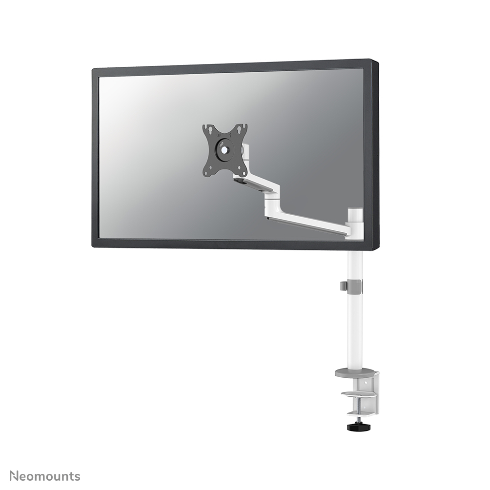 Neomounts NEXT Lite DS60-425WH1 Monitorarm 1 scherm - 17-27" - 0-8 kg - ruimtebesparend T-Rex model - 100% plasticvrije verpakking - wit