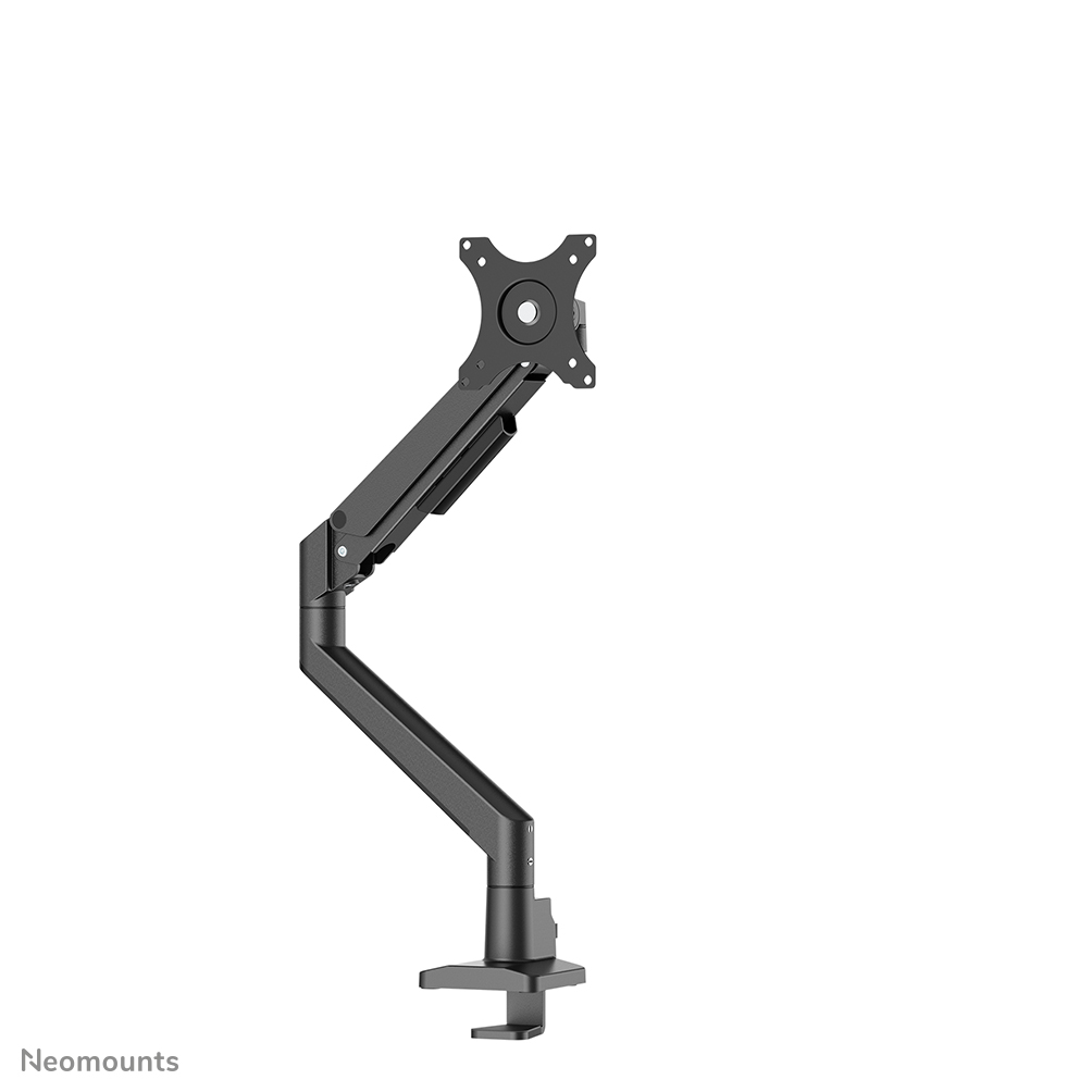 Neomounts NEXT Slim DS70-250BL1 Monitorarm 1 scherm - 17-35" - 1-9 kg (curved 8 kg) - gasveer - 180°-stop - Topfix - Easy Install-model - 100% plasticvrije verpakking - zwart