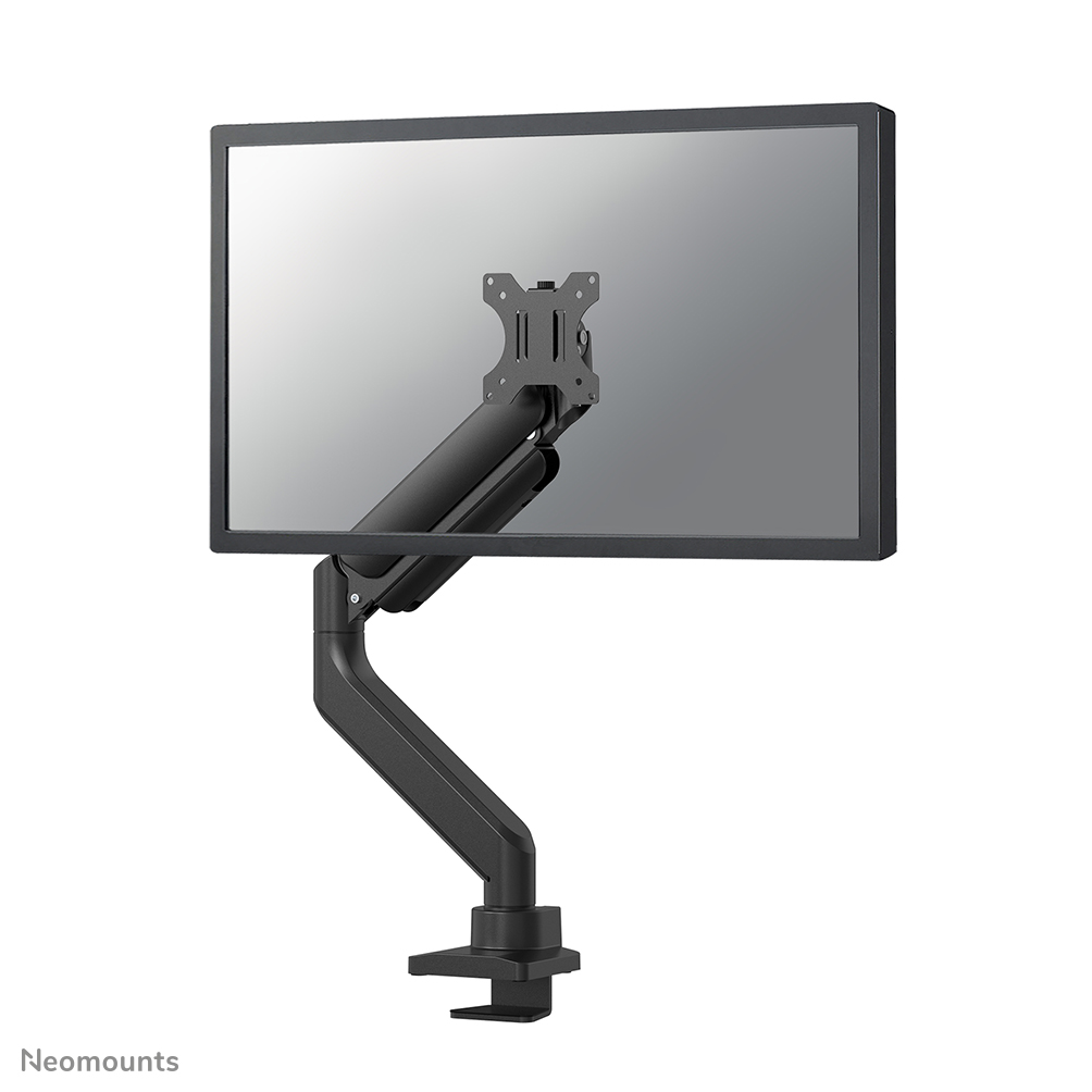 Neomounts NEXT Core DS70-450BL1 Monitorarm 1 scherm - 17-42" - 1-15 kg (curved 11 kg) - gasveer - 180°-stop - Topfix - Easy Install-model - 100% plasticvrije verpakking - zwart