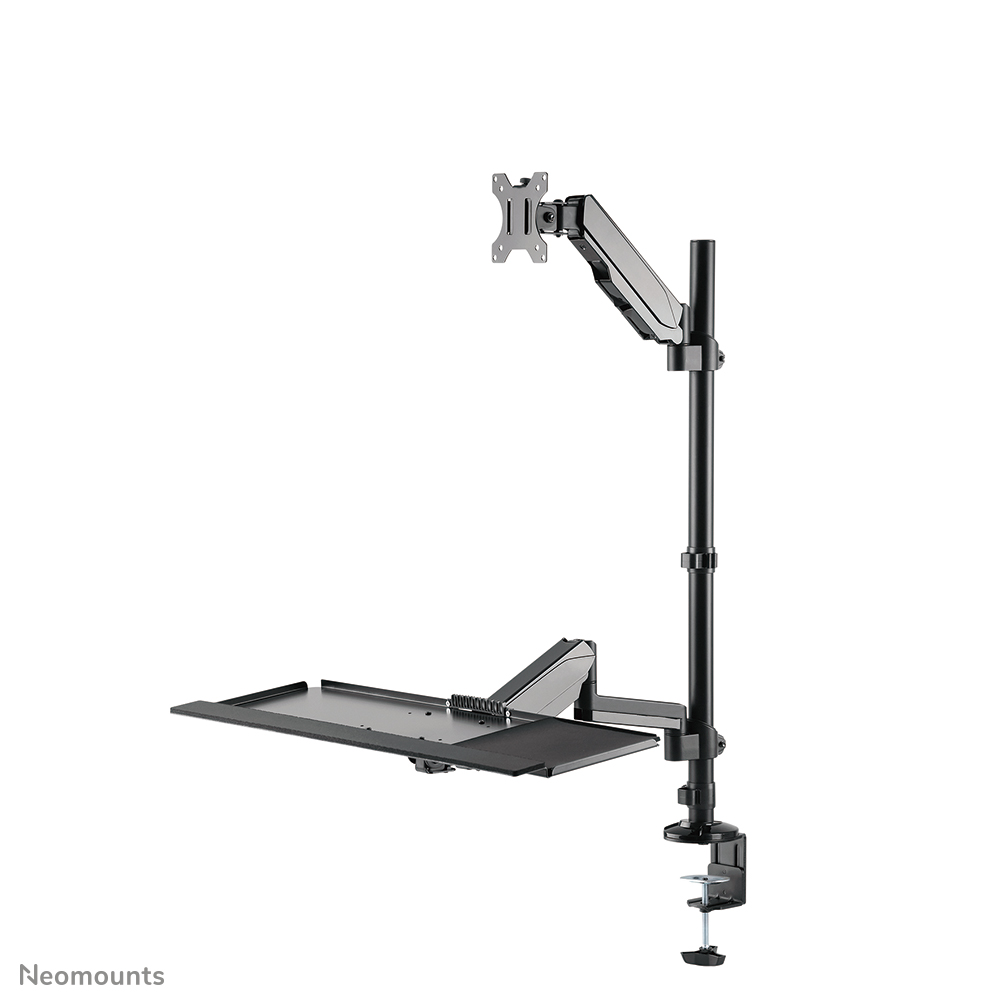 Neomounts DS90-325BL1 Zit-sta werkstation bureau 1 scherm - 17-32" - 1-9 kg (curved 6 kg) - gasveer - zwart
