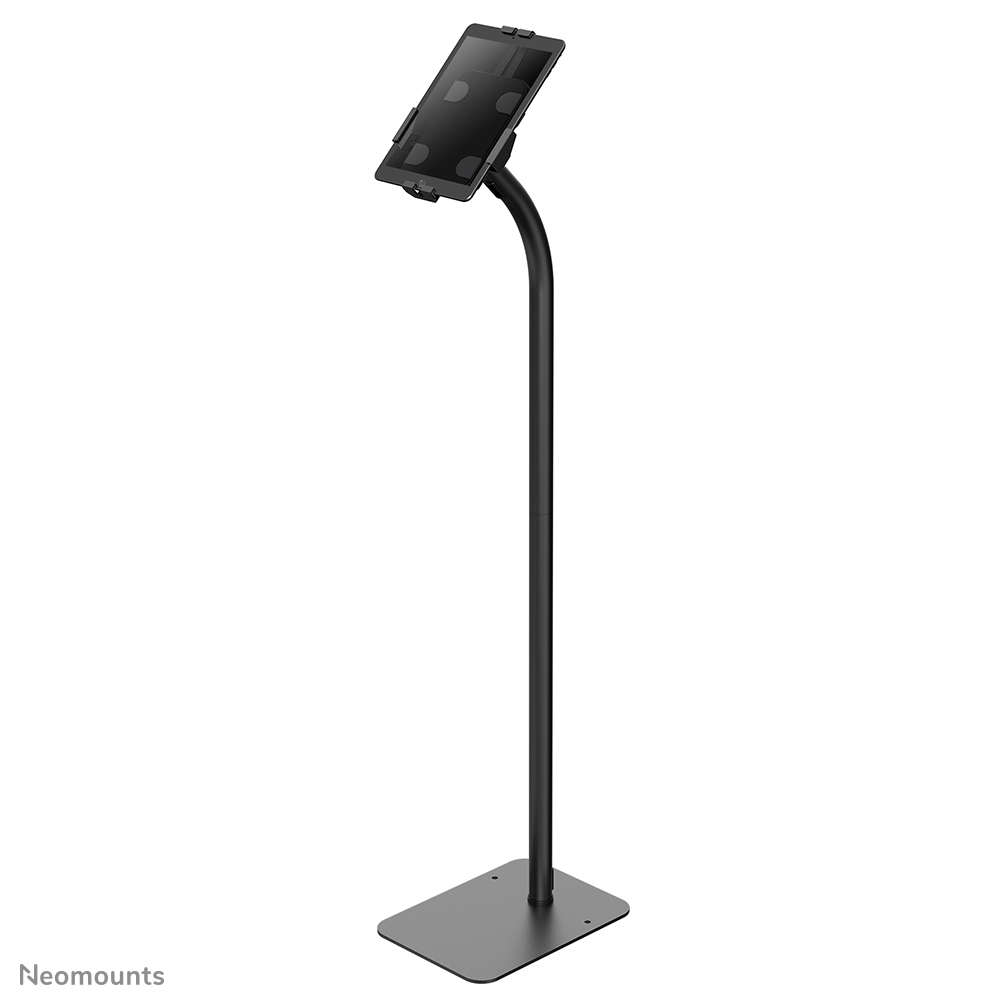 Neomounts FL15-625BL1 Tablet vloerstandaard - 7.9-11" - 130° kantelbaar - 360° roteerbaar - vergrendelbaar (incl. veiligheidsschroef, excl. slot) - vastzetbaar - geschikt voor iPad/iPad Air 9.7" - zwart