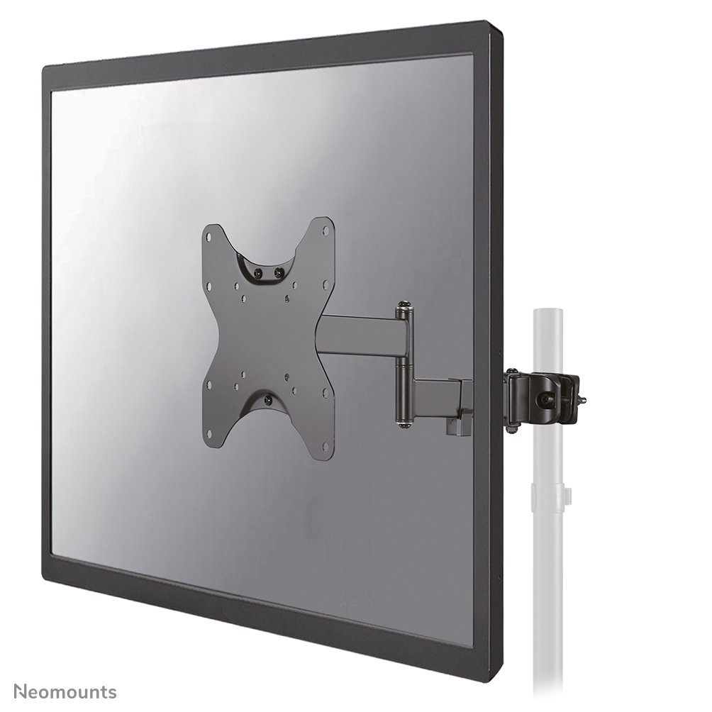Neomounts FL40-450BL12 full motion TV-paalsteun (Ø28-50 mm) voor 23-42" schermen - Zwart