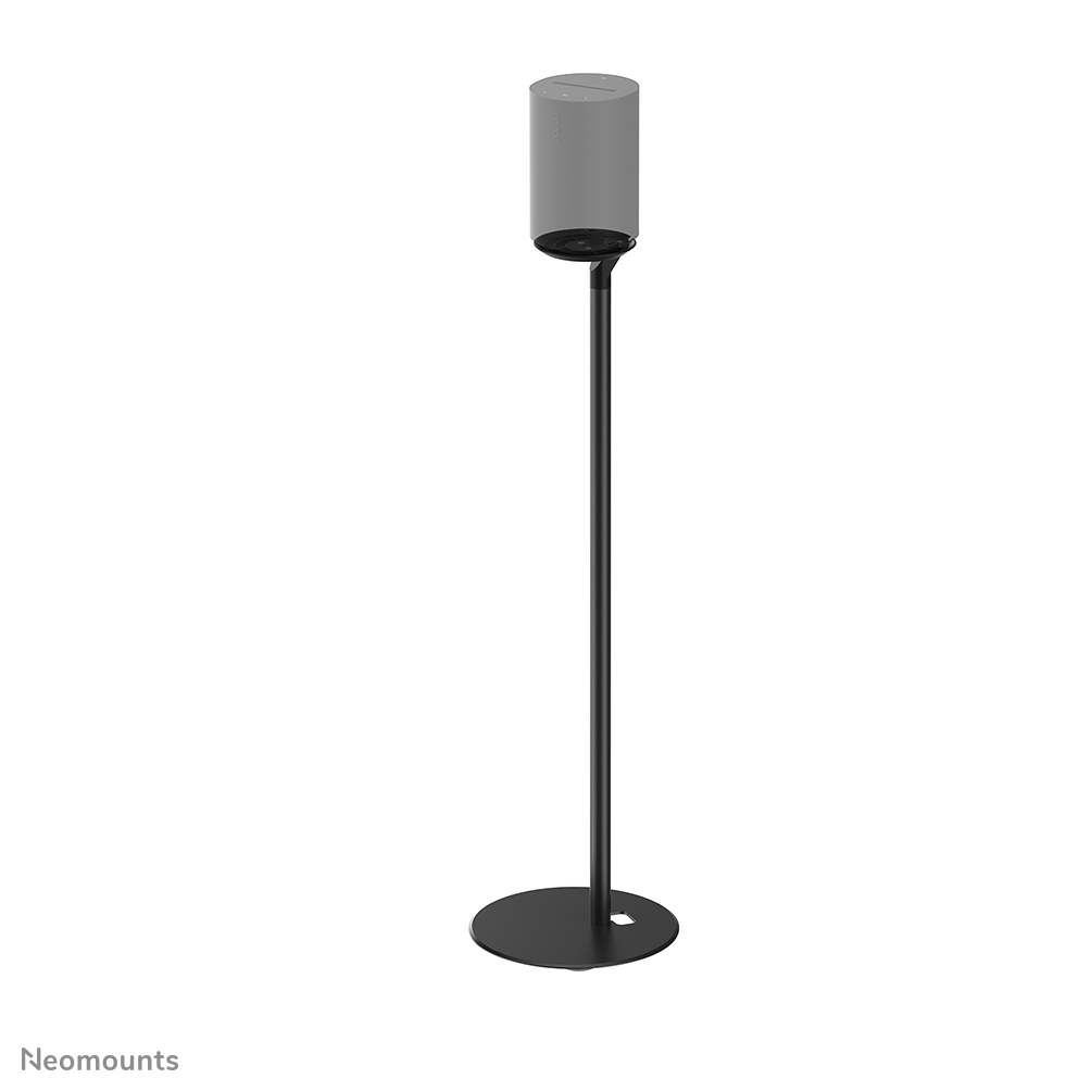 Neomounts FL45-721BL Vloerstandaard voor Sonos Era 100 - 85 cm hoogte - voetplaat 25 cm - kabelmanagement - zwart