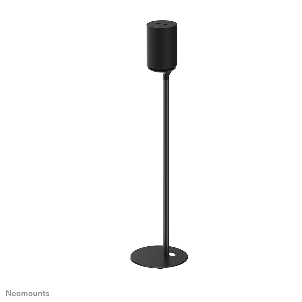 Neomounts FL45-721BL Vloerstandaard voor Sonos Era 100 - 85 cm hoogte - voetplaat 25 cm - kabelmanagement - zwart