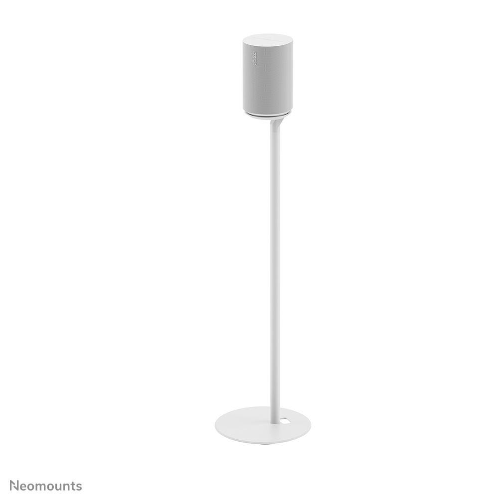 Neomounts FL45-721WH1 Vloerstandaard voor Sonos Era 100 - 85 cm hoogte - voetplaat 25 cm - kabelmanagement - wit