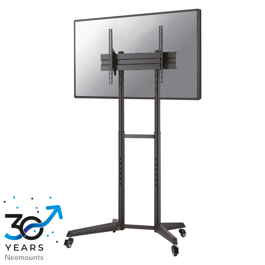 Neomounts FL50-540BL1 TV trolley 37-70" - max 50 kg - manueel h 128,5-145 cm - VESA 100x100-600x400 - zwart