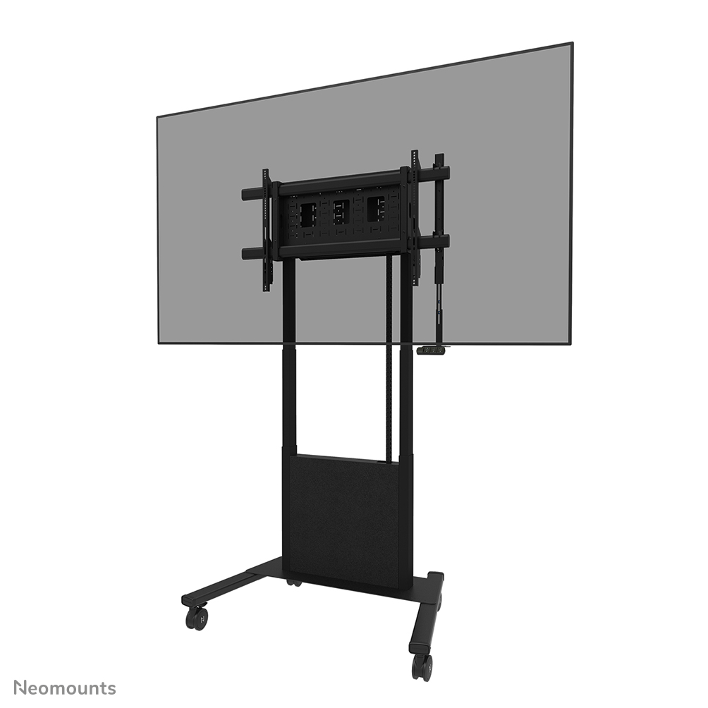 Neomounts MOVE Lift X FL55-885BL1 TV Trolley - 65-105" - max 120 kg - gemotoriseerde hoogteverstelling 125,4-235,4 cm - 50 mm/sec - VESA 200x200-1000x600 - vergrendelbaar - zwart
