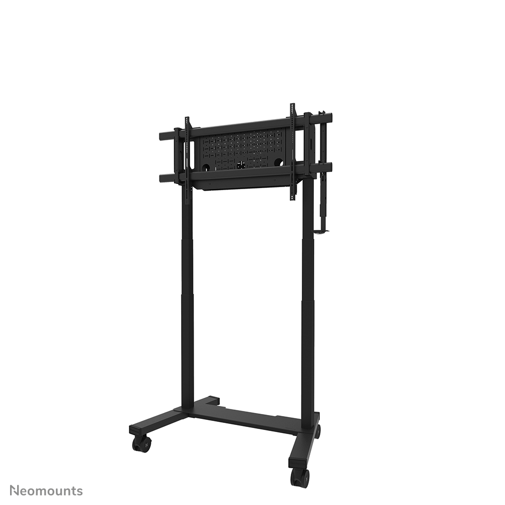 Neomounts MOVE Lift XL FL55-975BL1 TV trolley 75-115" - max 160 kg - gemotoriseerd h 119,2-184,2 cm - VESA 200x200-1200x600 - vergrendelbaar (excl. slot) - videobar kit optioneel beschikbaar - zwart