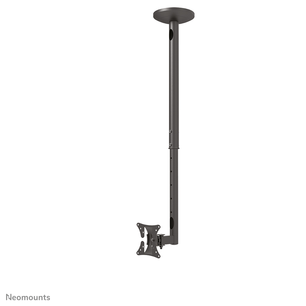 Neomounts FPMA-C050BLACK Monitor/TV-beugel plafond 1 scherm - 10-30" - max 20 kg - VESA 50x50-100x100 - h 60-85 cm - zwart