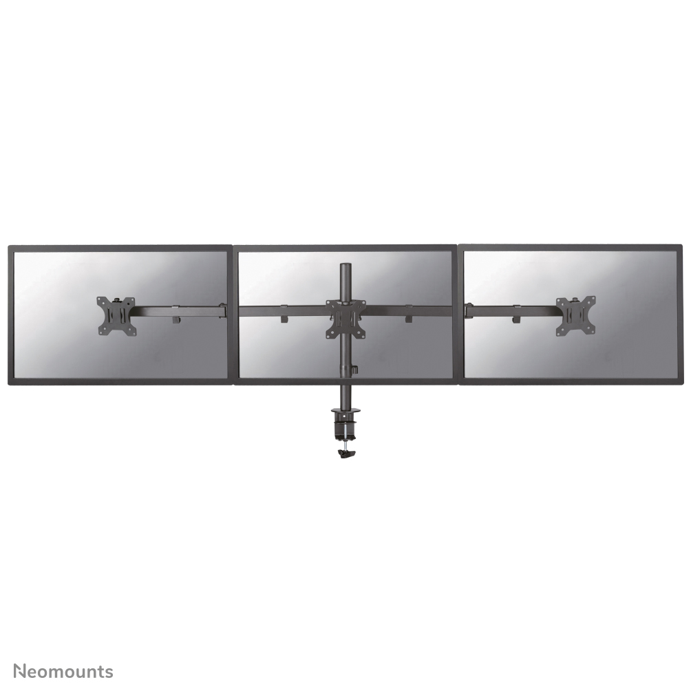 Neomounts by Newstar FPMA-D550D3BLACK is een monitorarm voor 3 flat screens t/m 27" (69 cm).