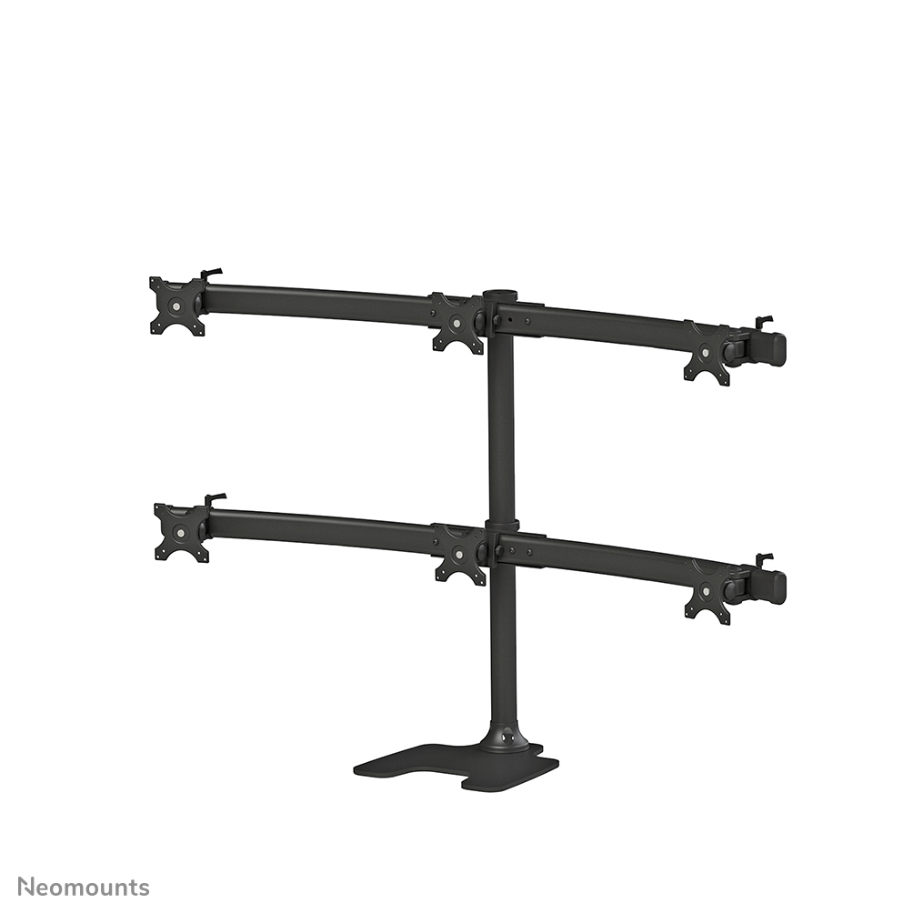 Neomounts FPMA-D700DD6 Monitorstandaard 6 schermen - 10-27" - 0-8 kg/scherm - zwart