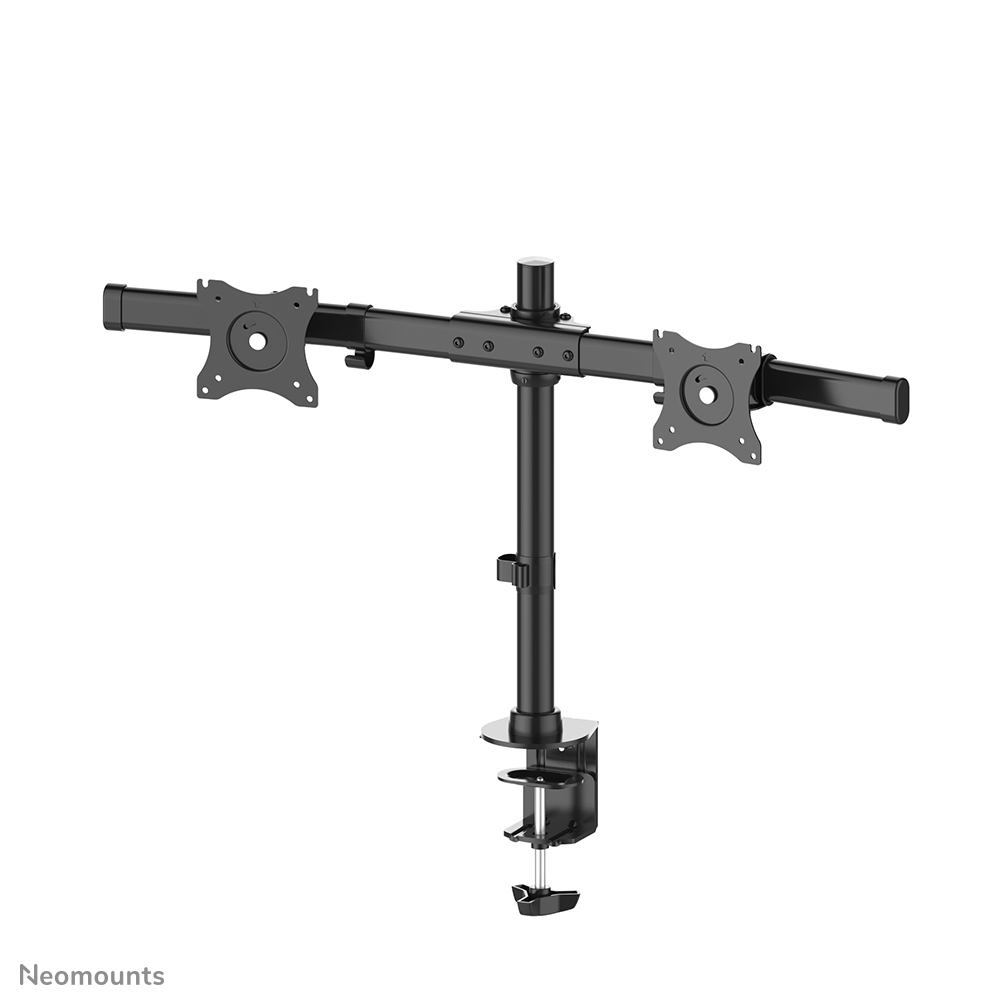 Neomounts by Newstar FPMA-DCB100DBLACK is een crossbar monitorarm voor 2 flat screens t/m 27" (69 cm).