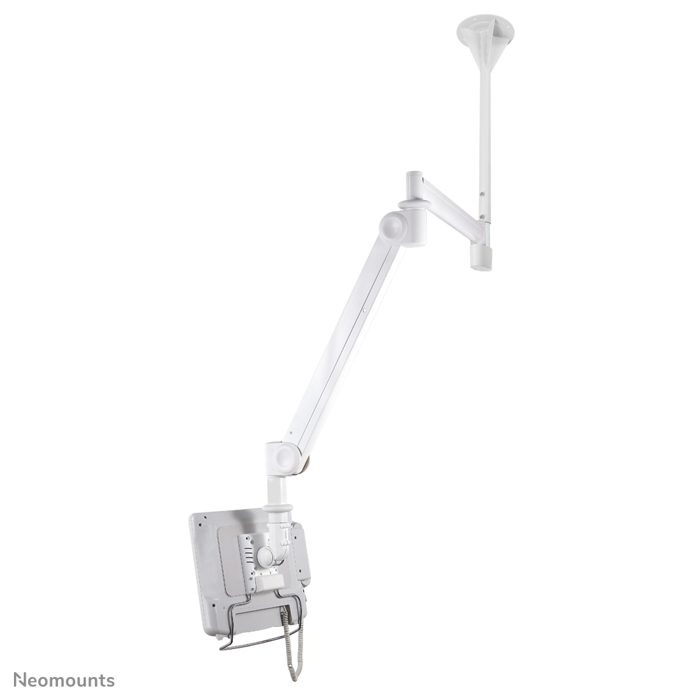 Neomounts FPMA-HAC100 Medische monitorarm plafond - 10-24" - h 0-170 cm - 1-6 kg - VESA 75x75-100x100 - gasveer - wit