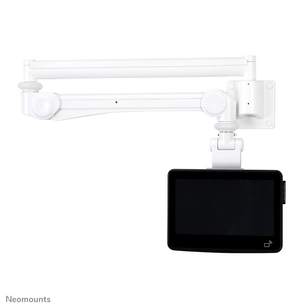 Neomounts FPMA-HAW300 Medische monitorarm wand - 10-24" - h 115-135 cm - 1-3 kg - VESA 75x75-100x100 - gasveer - wit