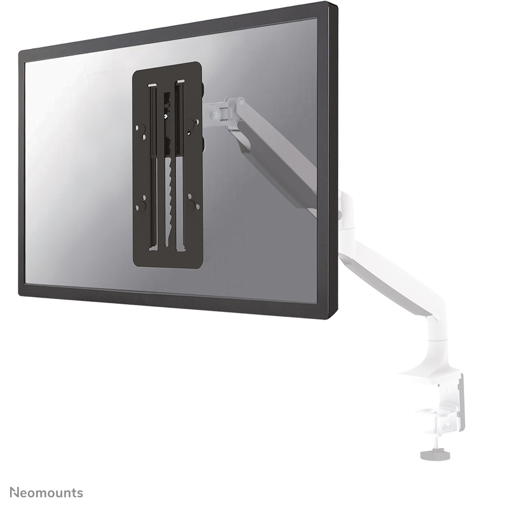 Neomounts by Newstar FPMA-LIFT100BLACK is een adapter die trapsgewijze hoogteverstelling toestaat op VESA 75/100 steunen.