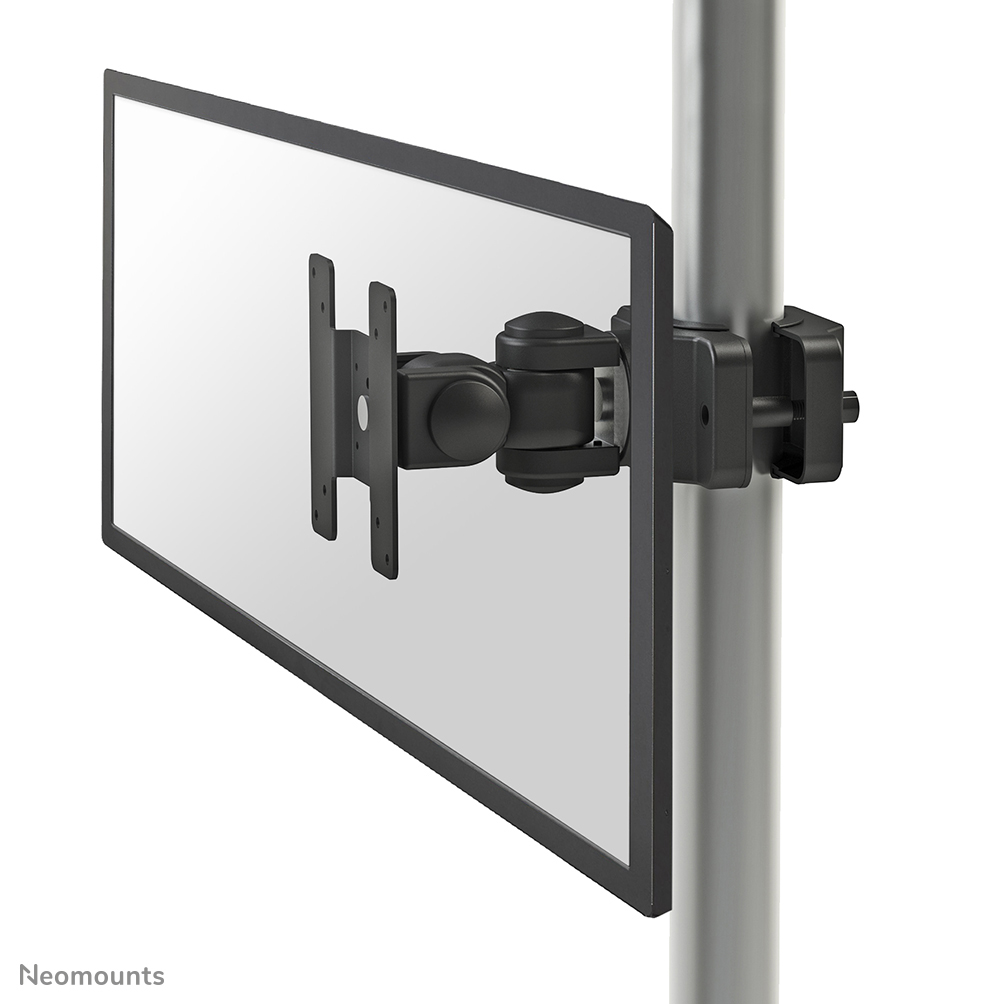 Neomounts FPMA-WP200BLACK is een kantel- en zwenkbare paalsteun voor LCD/LED/TFT scherm t/m 30" (76 cm).