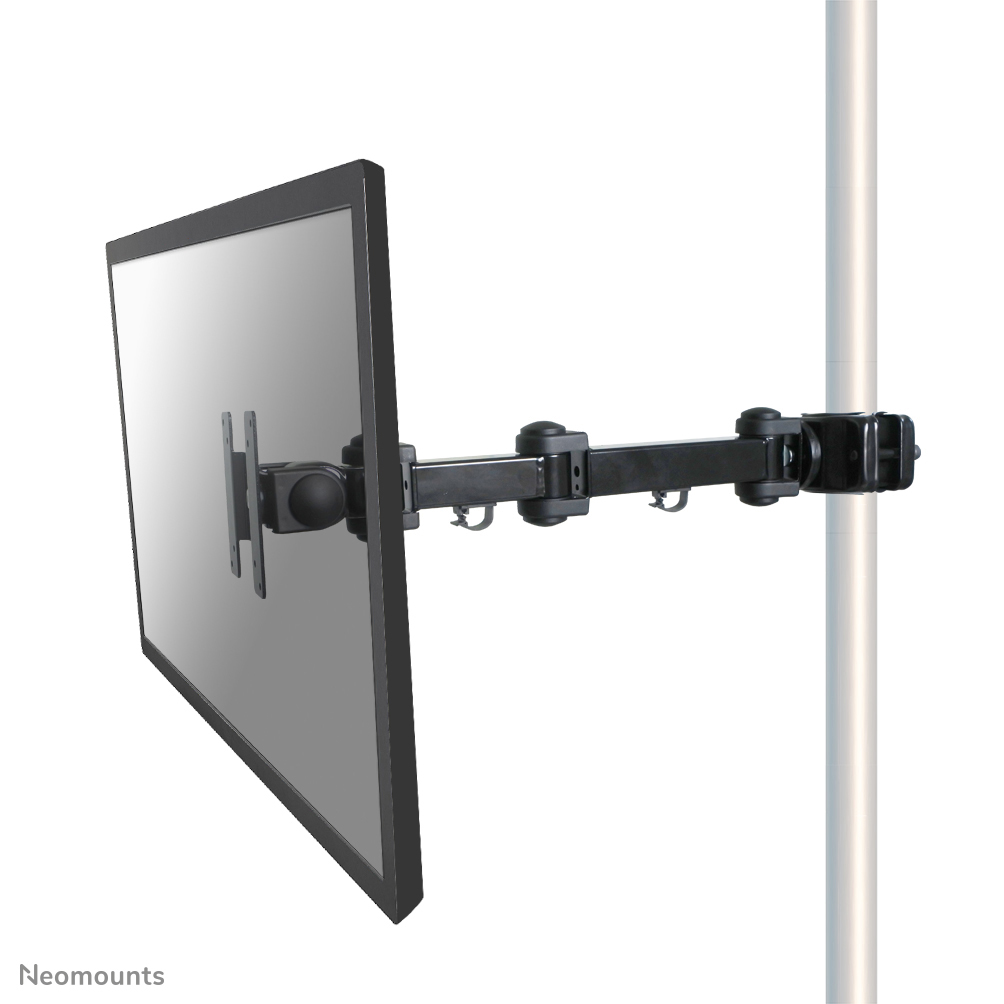 Neomounts FPMA-WP300BLACK is een kantel- en zwenkbare paalsteun voor LCD/LED/TFT scherm t/m 30" (76 cm).