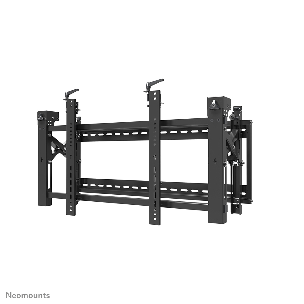 Neomounts LED-VW2000BLACK Videowall muurbeugel - 32-75" - max 70 kg - VESA 200x200-600x400 - d 14,3-30,6 cm - push-to-pop-out - microverstelling - vergrendelbaar (excl. slot) - zwart