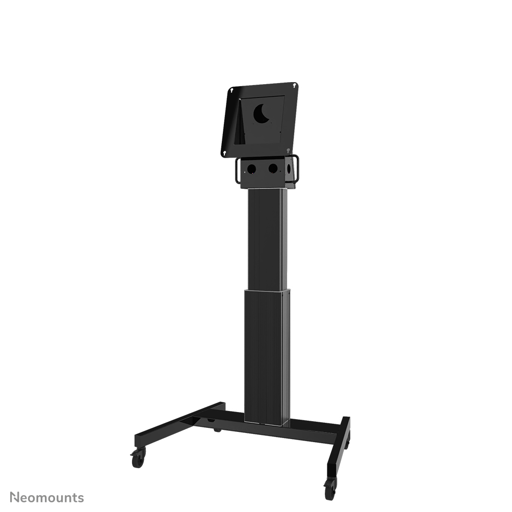 Neomounts NM-HUB2LIFTBLACK TV trolley tot 50" - max 150 kg - gemotoriseerd h 134-184 cm - VESA 350x350 - zwart