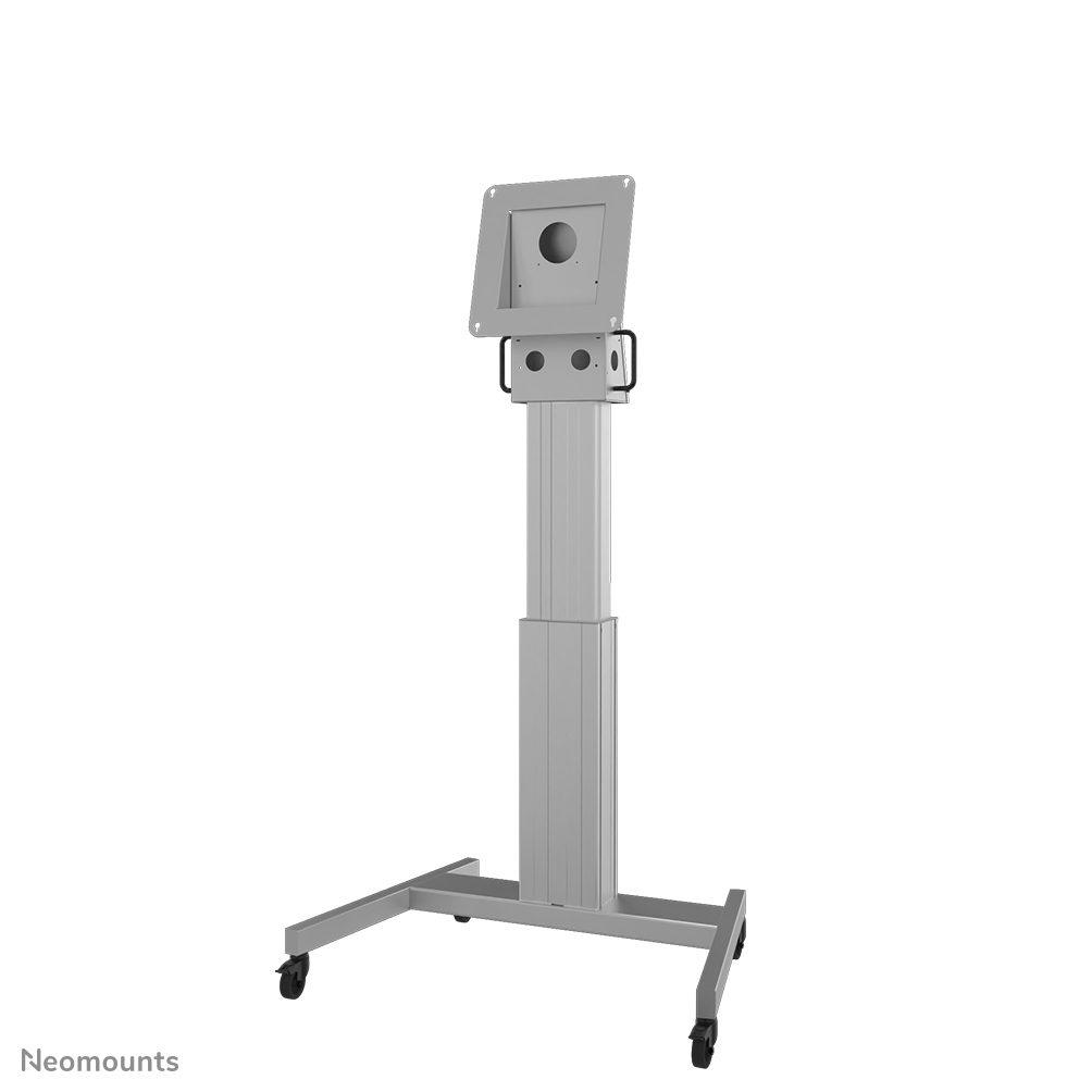 Neomounts NM-HUB2LIFTSILVER TV trolley tot 50" - max 150 kg - gemotoriseerd h 134-184 cm - VESA 350x350 - zilver