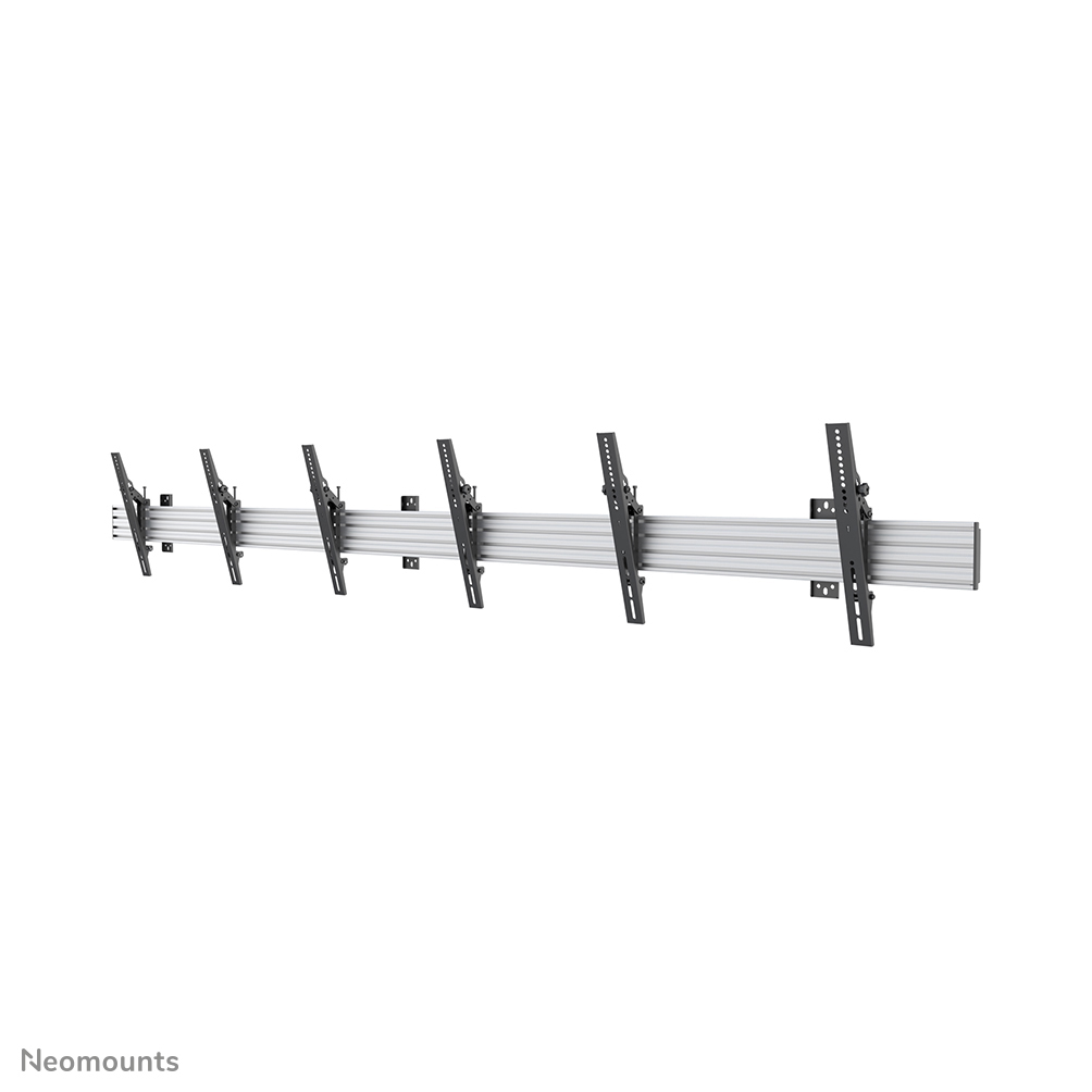 Neomounts NMPRO-WMB3 Menuboard muurbeugel 3 schermen - 32-55" - max 30 kg/scherm - VESA 100x100-600x400 - kantelbaar - zwart