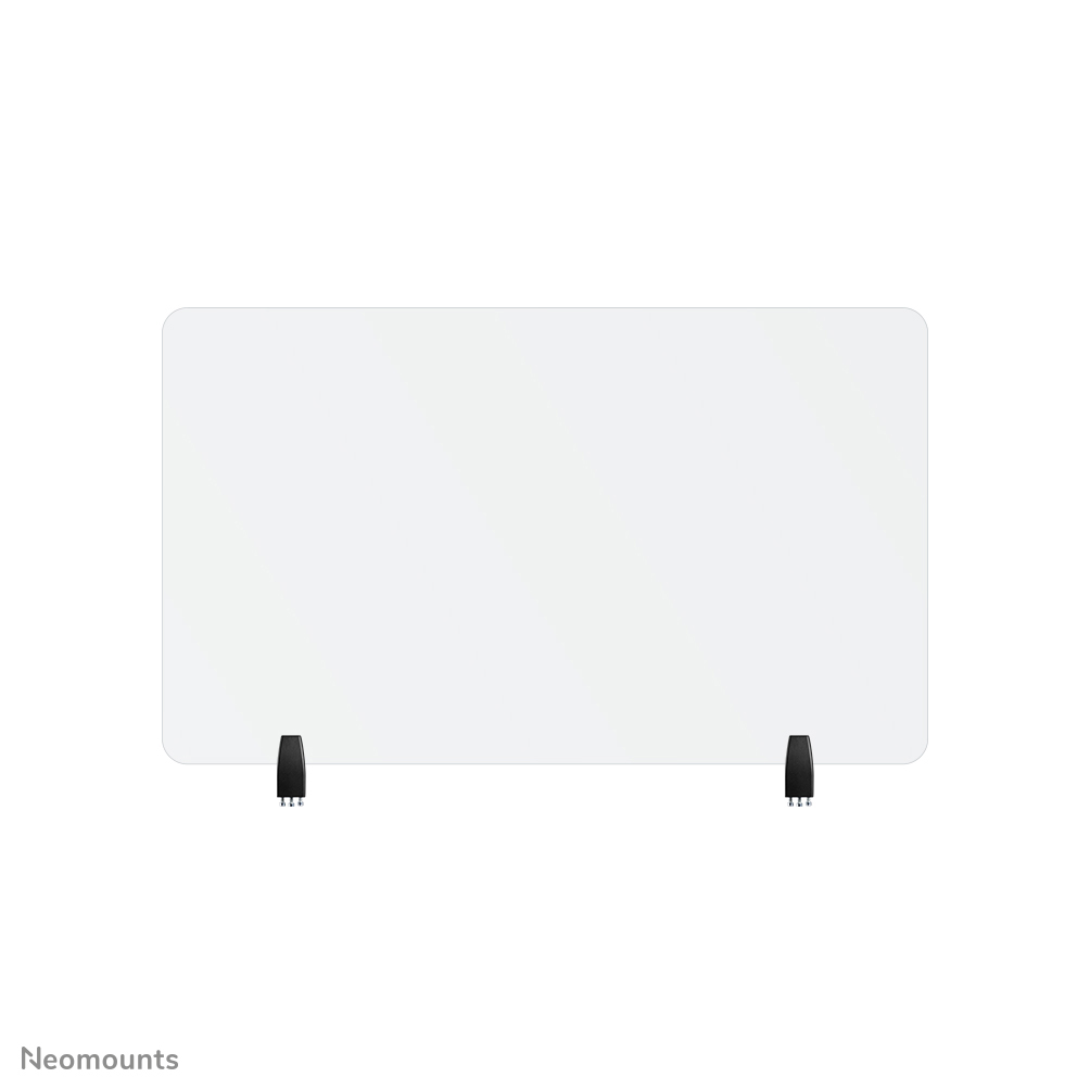Neomounts NS-GLSPROTECT100 Veiligheidsscherm gehard glas - b 100 cm - 100% recyclebaar - incl. bevestigingsklemmen - transparant