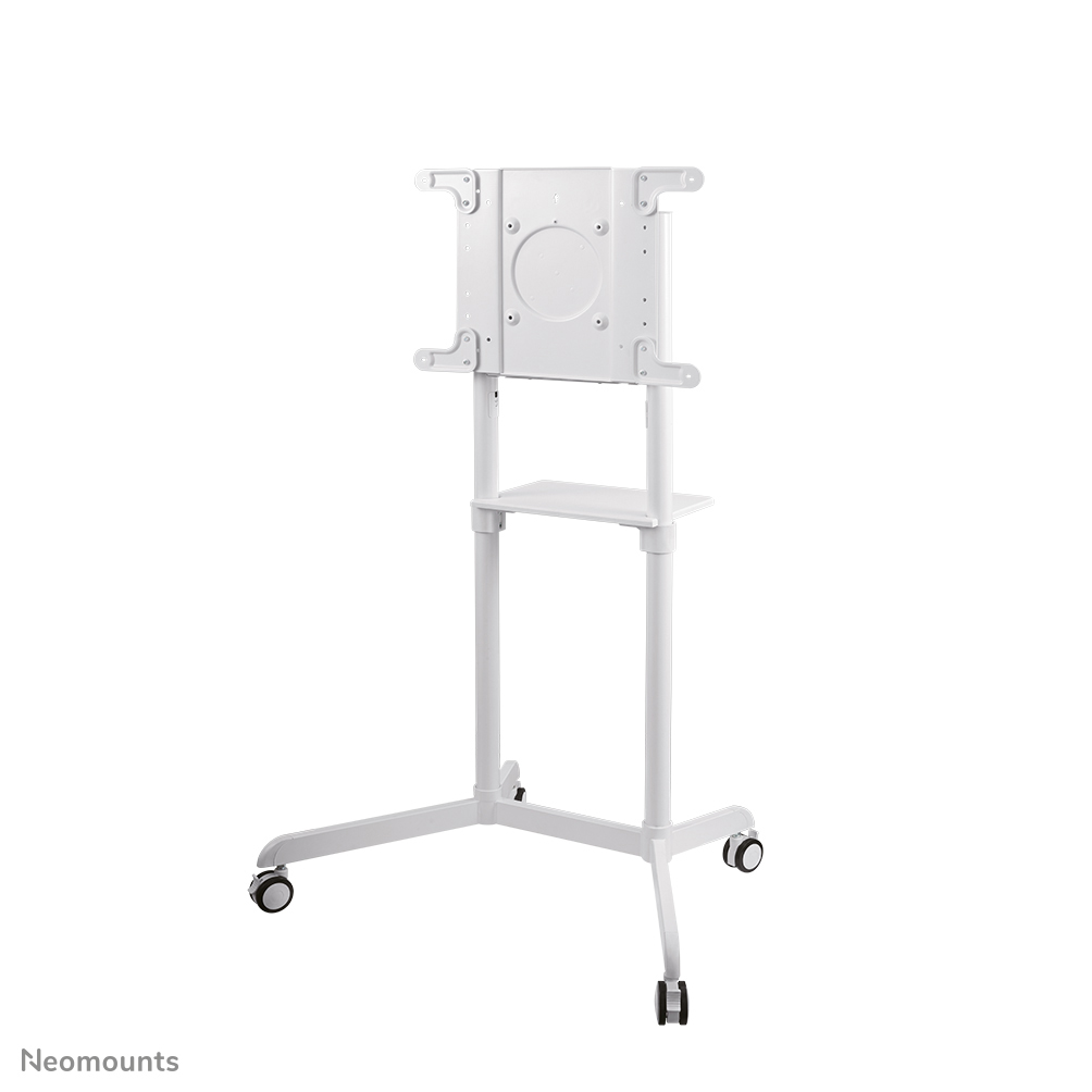 Neomounts NS-M1250WHITE TV trolley - 37-70" - max 70 kg - VESA 200x200-600x400 - 90° roteerbaar - incl. hardware-plateau - wit