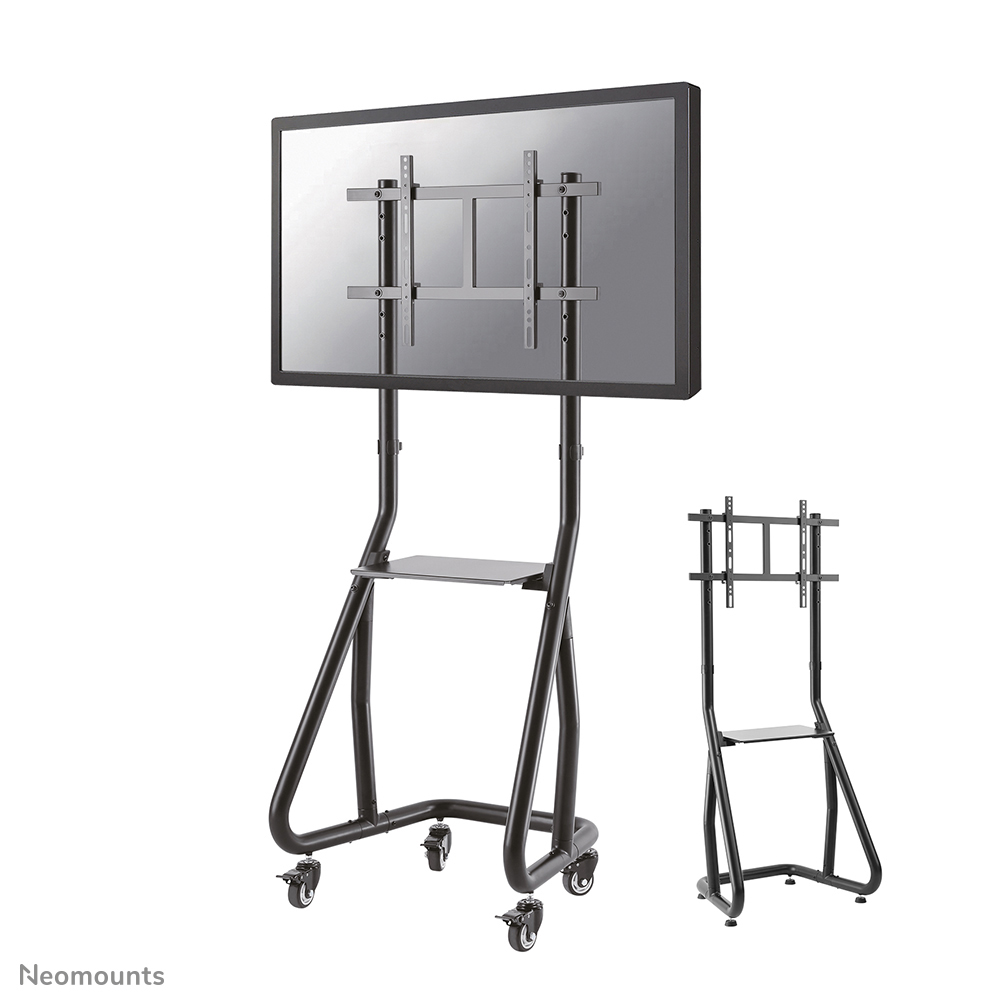 Neomounts by Newstar NS-M3600BLACK is een verrijdbaar meubel voor flat screens t/m 80" (203 cm).