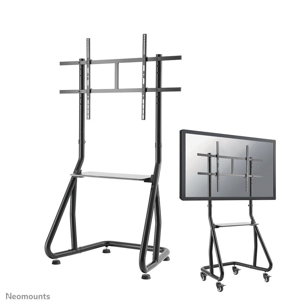 Neomounts by Newstar NS-M3800BLACK is een verrijdbaar meubel voor flat screens t/m 100" (254 cm).