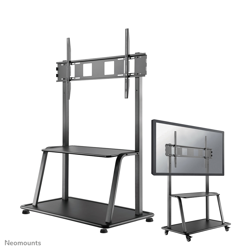 Neomounts by Newstar NS-M4000BLACK is een verrijdbaar meubel voor flat screens t/m 105" (267 cm).