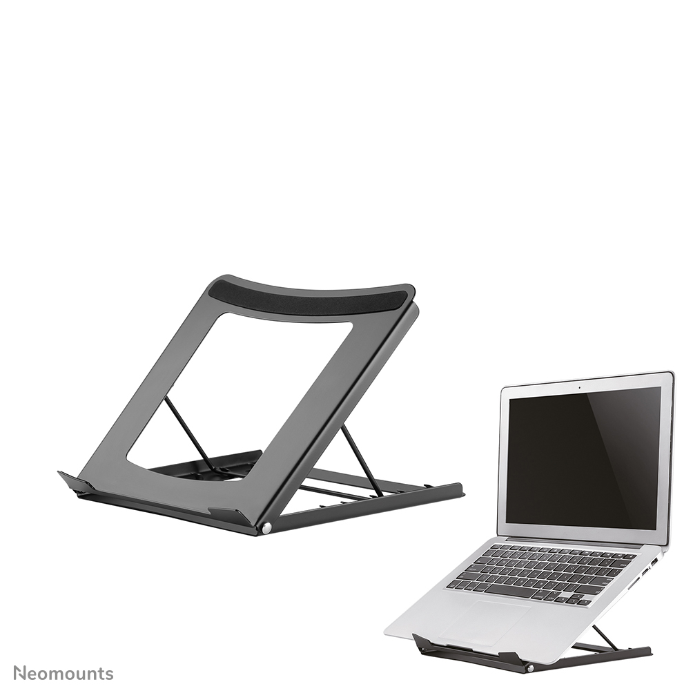 Neomounts NSLS075BLACK Laptopstandaard - 10-16" - max 5 kg - 5 hoogteposities - opvouwbaar - compact - universeel - zwart