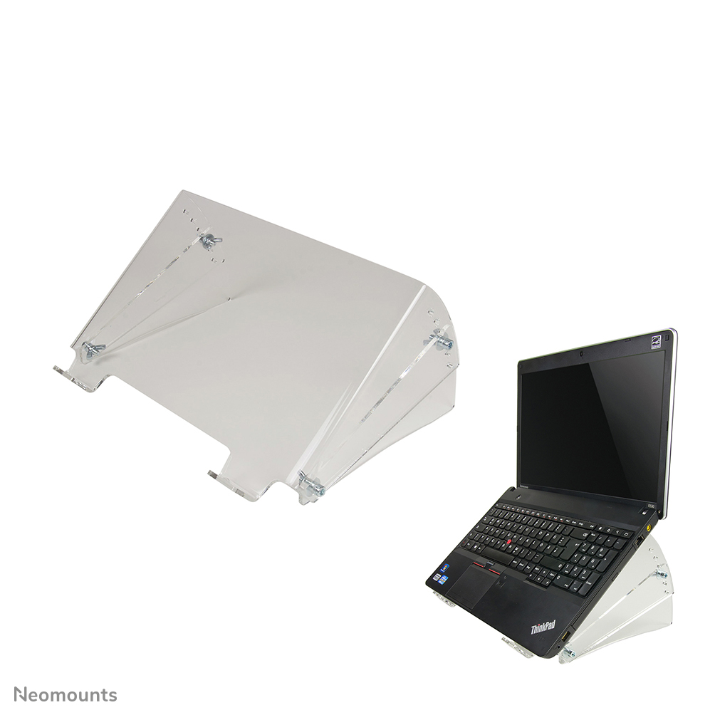 Neomounts NSNOTEBOOK300 Laptopstandaard - 10-22" - max 15 kg - 4 hoogteposities - universeel - transparant