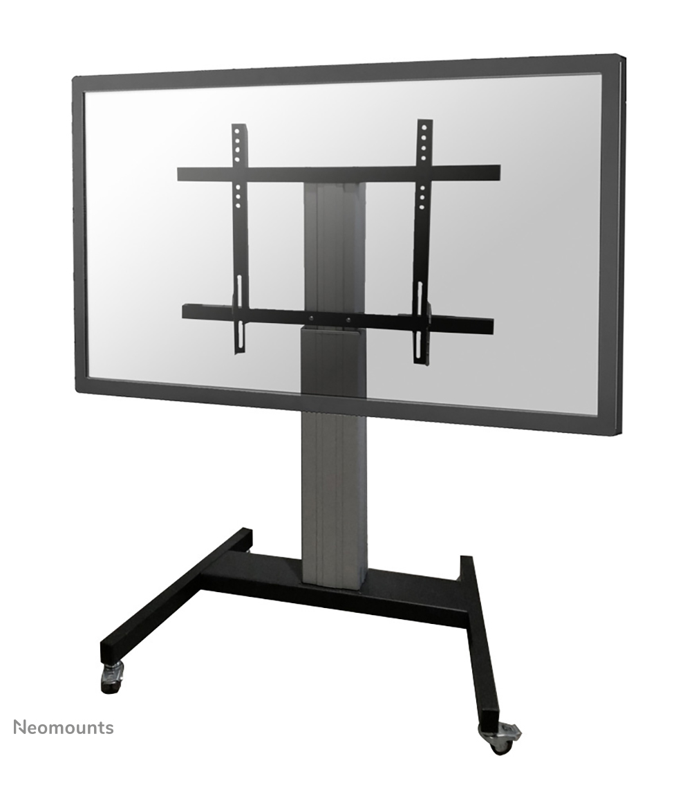 Neomounts PLASMA-M2250SILVER TV trolley - 42-100" - max 130 kg - gemotoriseerd h 120-170 cm - VESA 200x200-800x600 - vergrendelbaar (excl. slot) - zilver