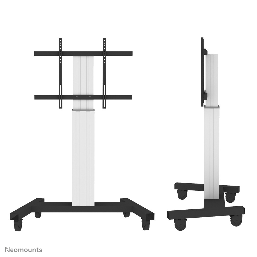 Neomounts PLASMA-M2250SILVER TV trolley - 42-100" - max 130 kg - gemotoriseerd h 120-170 cm - VESA 200x200-800x600 - vergrendelbaar (excl. slot) - zilver